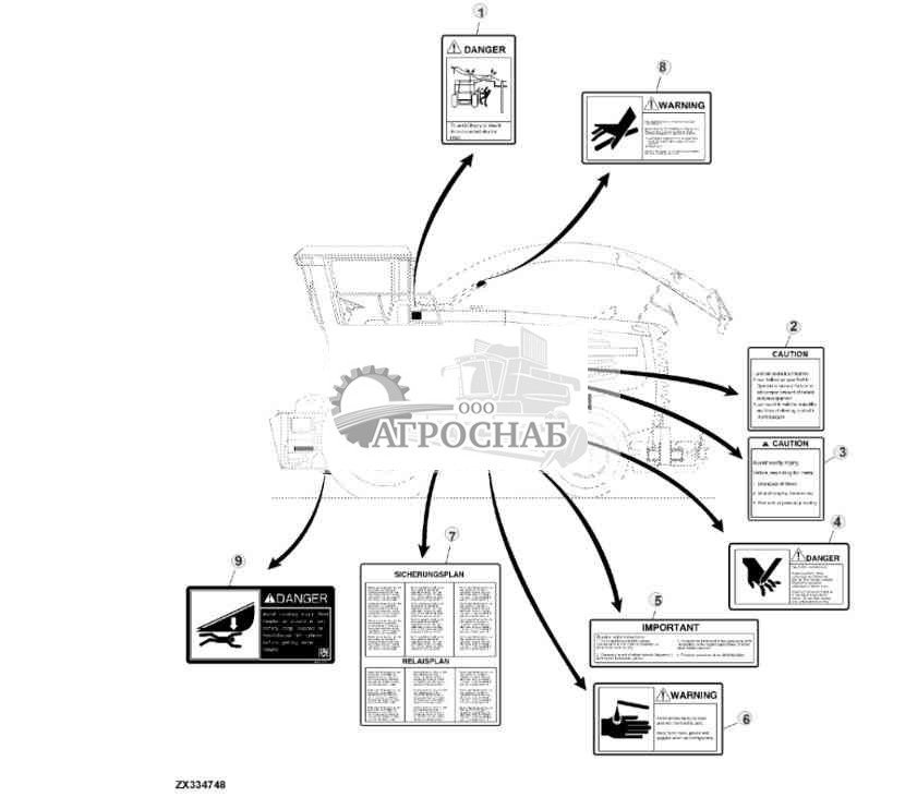 Label, LH (For North America and Australia) 